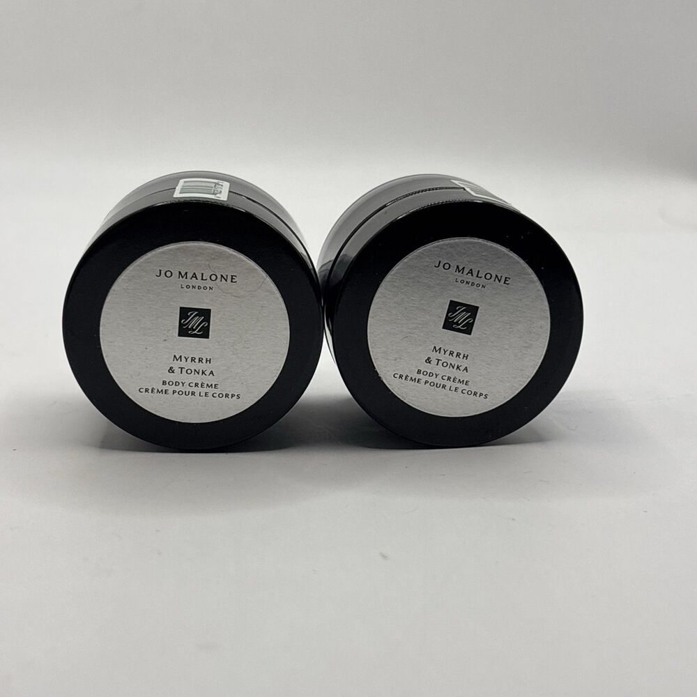 2 Jo Malone MYRRH & TONKA Body Creme 1 Oz 30 mL TOTAL Mini Travel Size